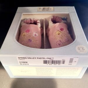 Spring Valley Pastel Pink Baby Shoes 0-6 months
